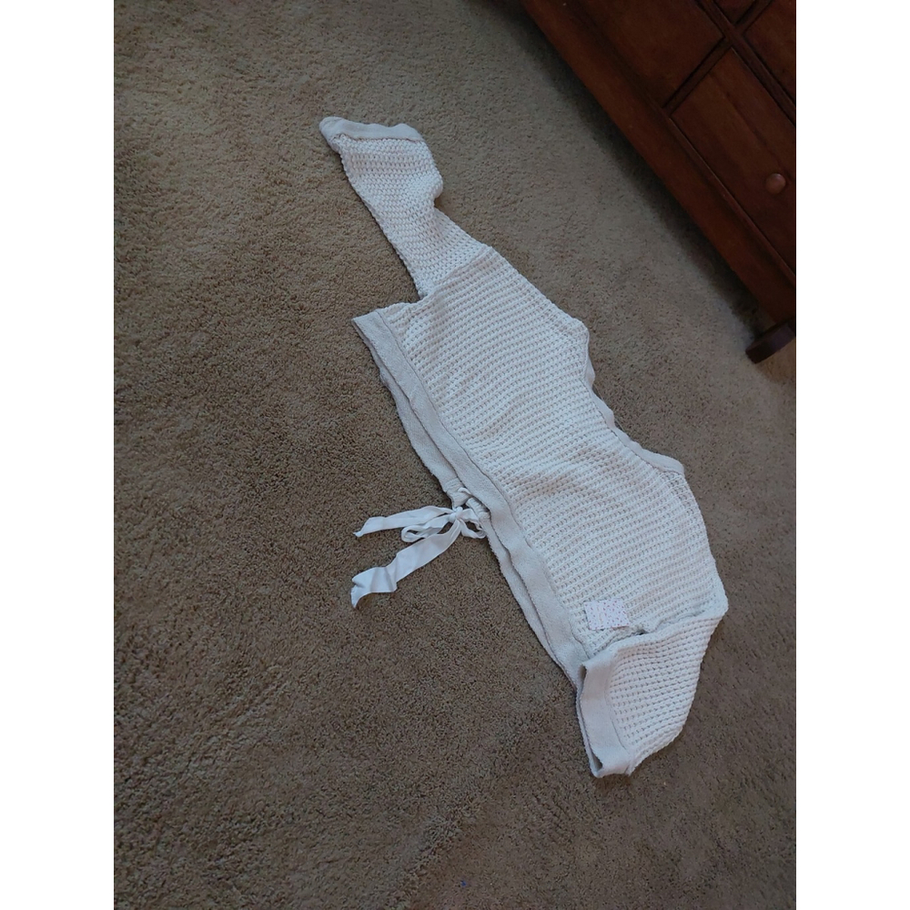 Womans Cotton Sweater From Free people, Nwt, Size Large, Boxy Oversized,crop